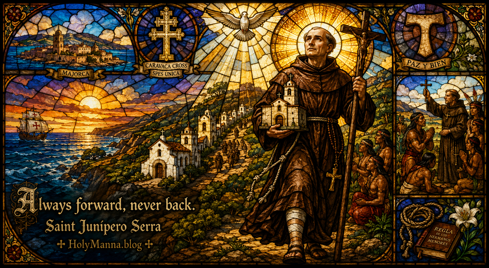 July 1st – Saint of the Day: Saint Junipero Serra, Franciscan Missionary Priest &&nbsp;Friar