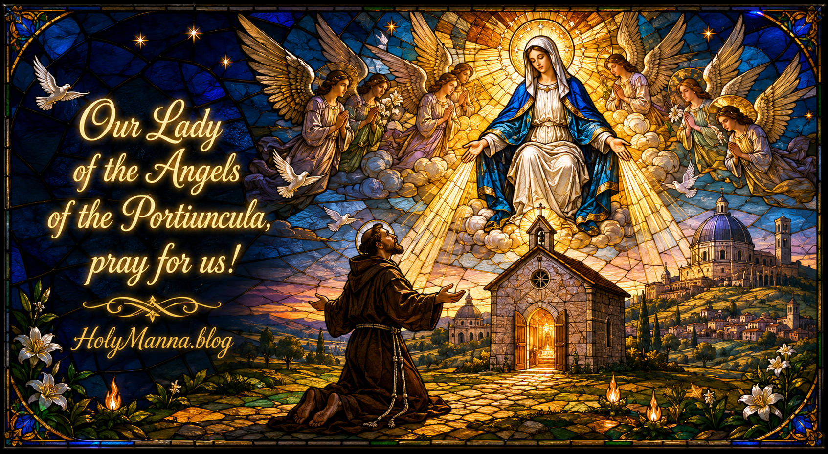 August 2nd – Our Lady of the Angels of the Portiuncula