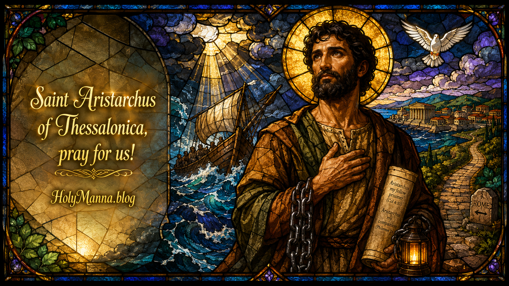 August 4th – Saint of the Day: Saint Aristarchus of Thessalonica, Bishop & Missionary Companion to Saint Paul