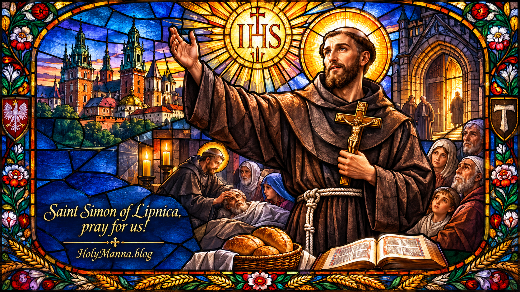 July 18th – Saint of the Day: Saint Simon of Lipnica, Bernadine Franciscan Priest & Martyr of Charity