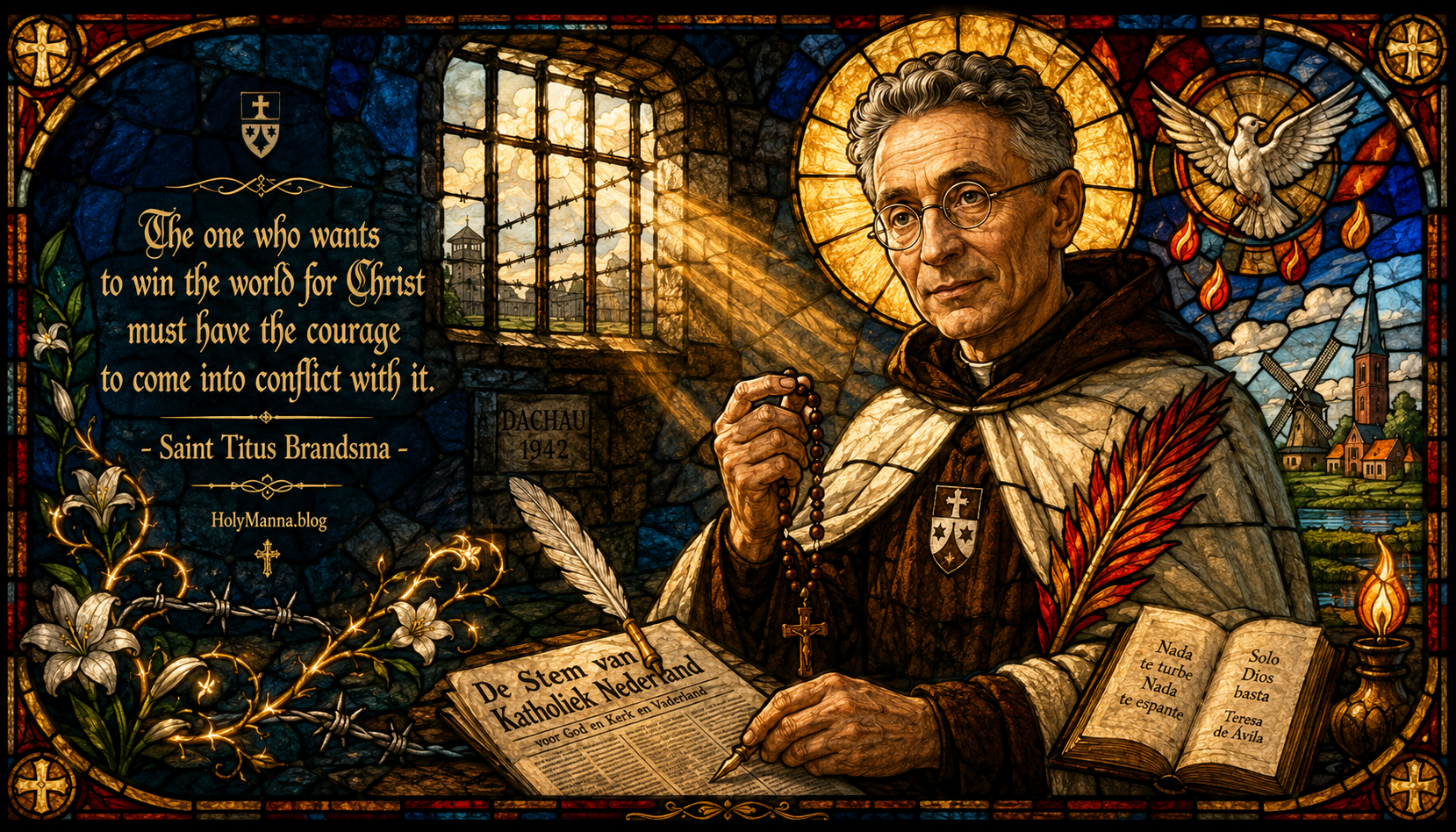 July 26th – Saint of the Day: Saint Titus Brandsma, Carmelite Priest, Philosophy Professor, Journalist & Martyr