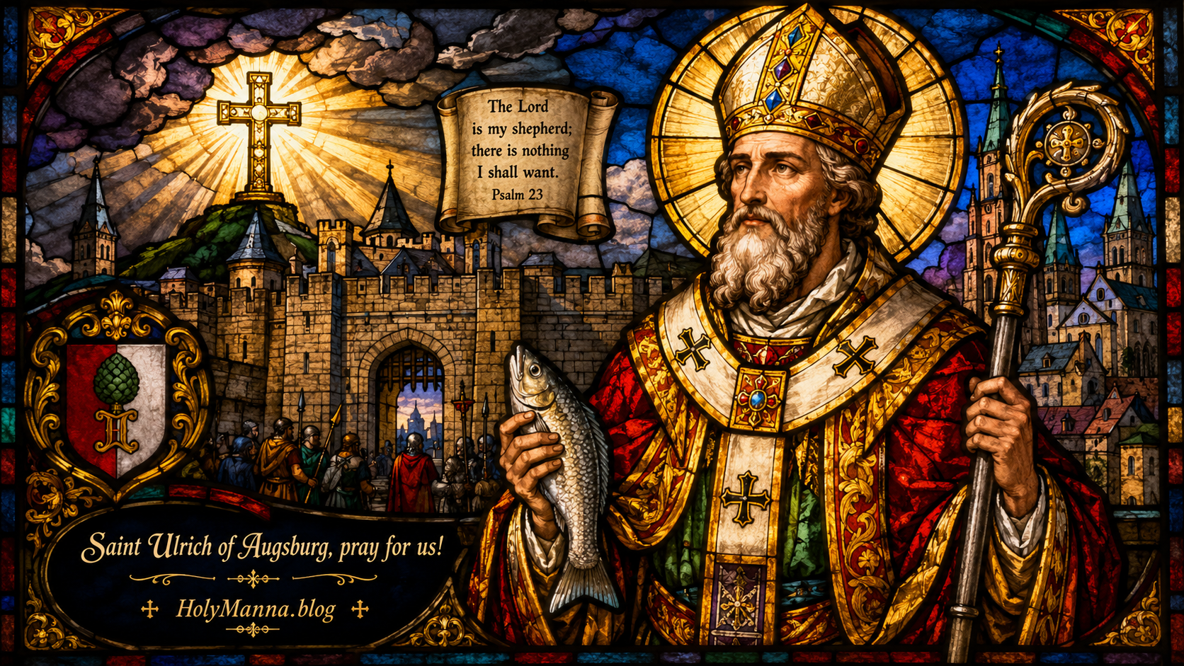 July 4th – Saint of the Day: Saint Ulrich of Augsburg, Bishop & Reformer