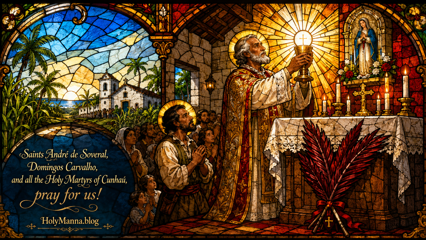 July 16th – Saint of the Day: Saints André de Soveral (Jesuit Missionary & Parish Priest), Domingos Carvalho (Layman), and the Martyrs of Cunhaú