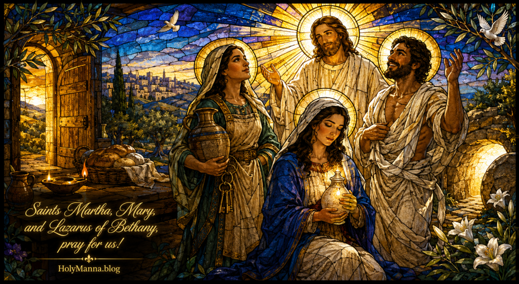 July 29th – Saint of the Day: Saints Martha, Mary and Lazarus of Bethany, Friends & Disciples of&nbsp;Jesus