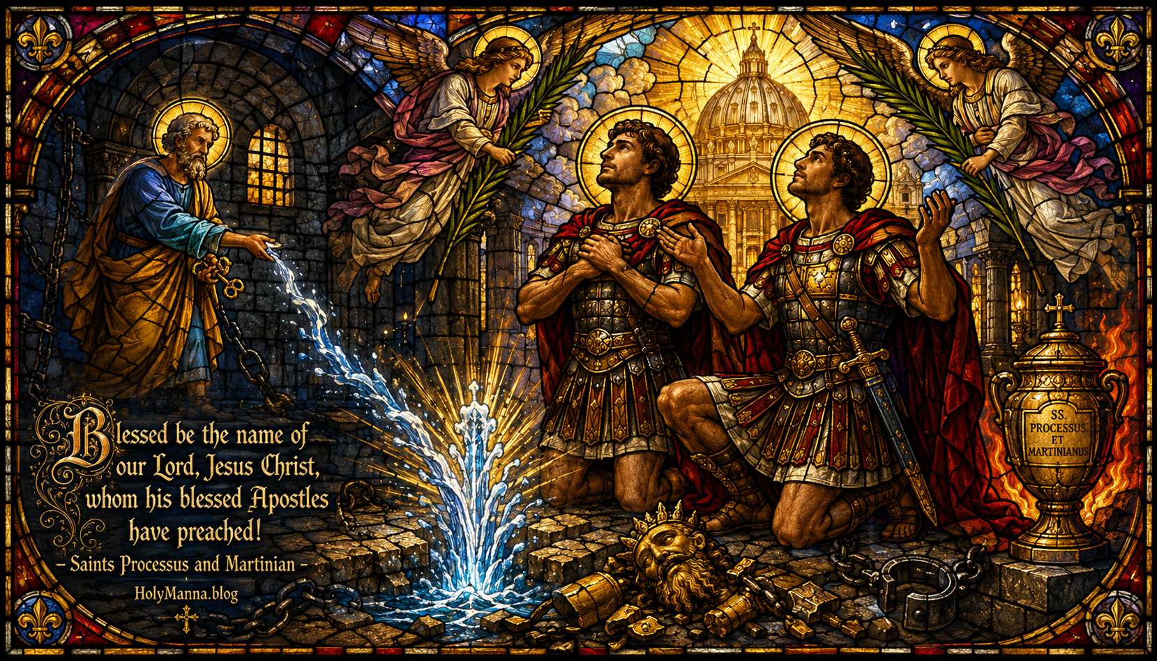 July 2nd – Saint of the Day: Saints Processus and Martinian, Praetorian Guard & Martyrs