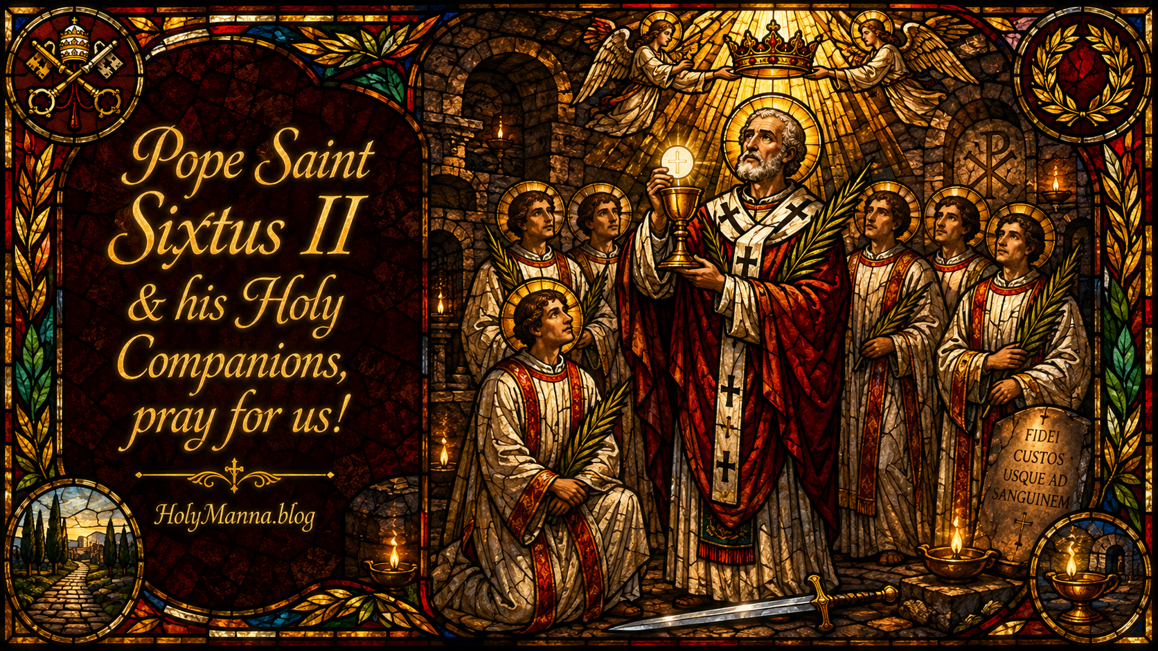 August 7th – Saint of the Day: Pope Saint Sixtus II and Companions,&nbsp;Martyrs