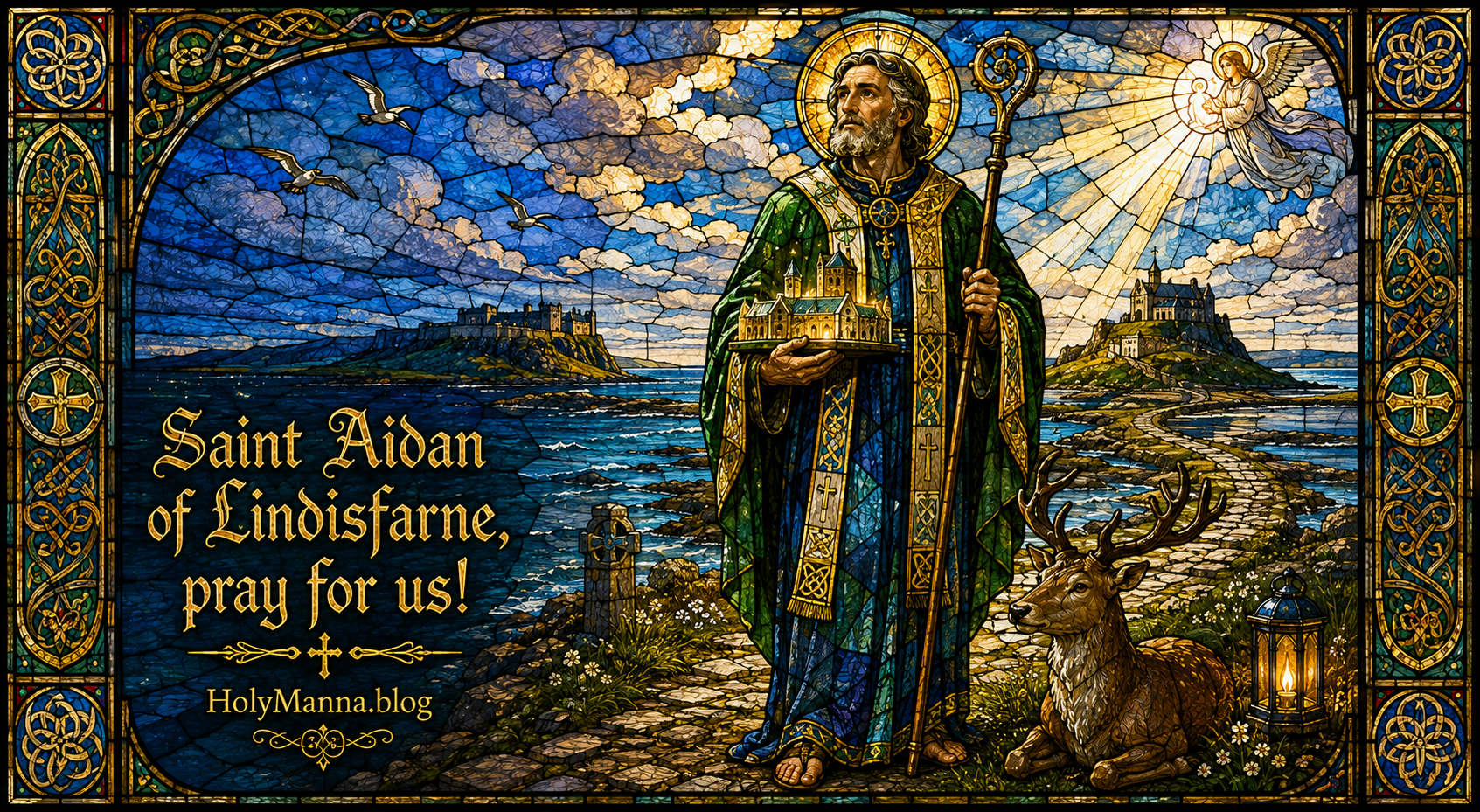 August 31st – Saint of the Day: Saint Aidan of Lindisfarne, Missionary Monk, Bishop and Abbot
