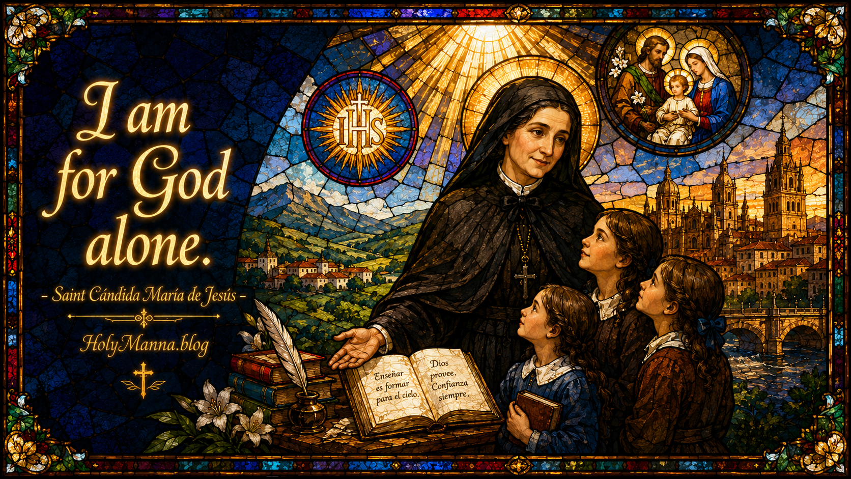 August 9th – Saint of the Day: Saint Cándida María de Jesús, Religious Sister & Foundress of the Congregation of the Daughters of Jesus (the Jesuitinas)