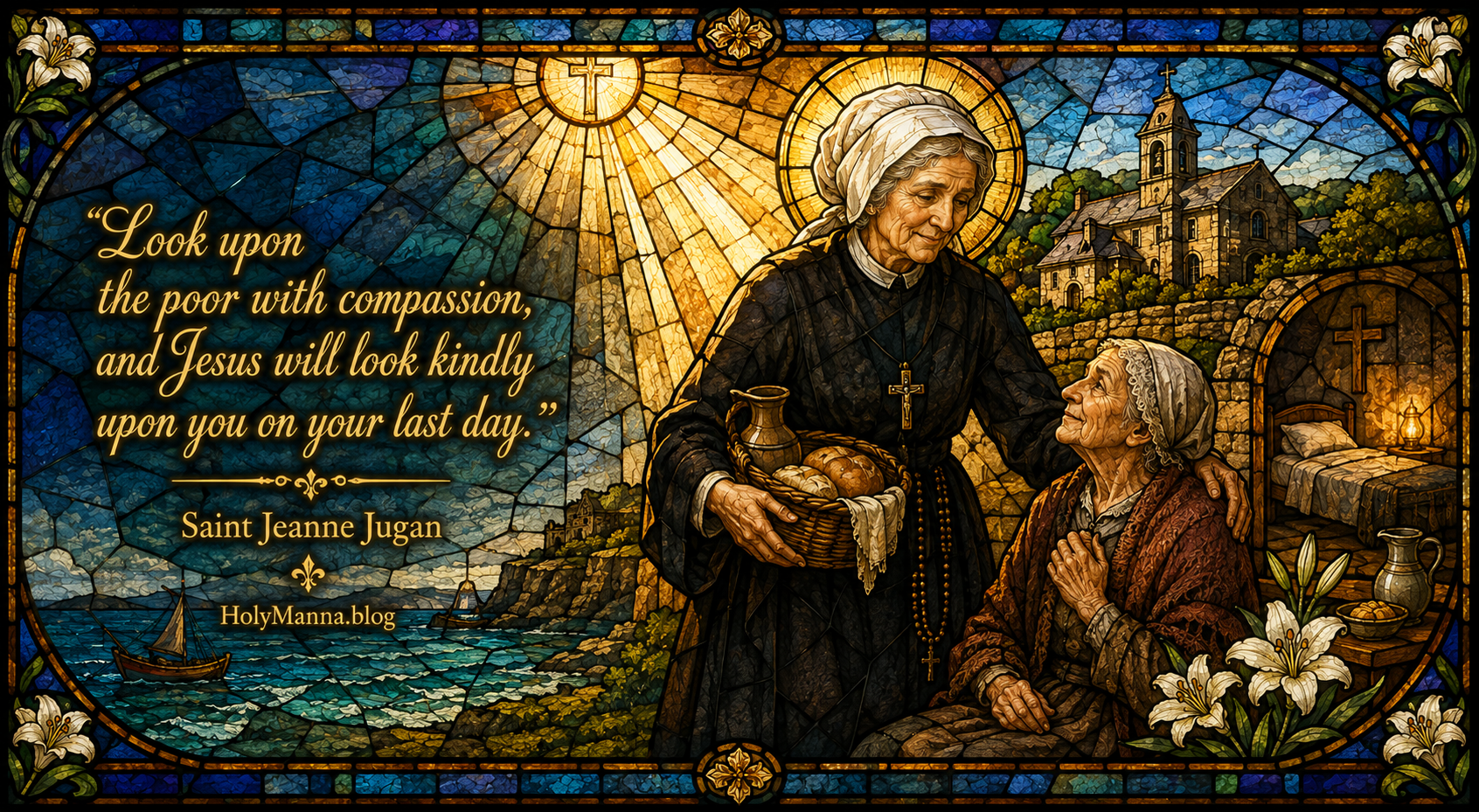 August 29th – Saint of the Day: Saint Jeanne Jugan (Mary of the Cross), Virgin, Domestic Servant, Hospital Worker & Foundress of the Little Sisters of the&nbsp;Poor