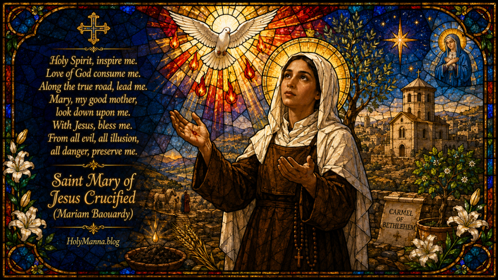 August 26th – Saint of the Day: Saint Mary of Jesus Crucified (Mariam Baouardy), Virgin, Carmelite Lay Sister, Stigmatist, Mystic & Co-Foundress of the Carmels of Mangalore and Bethlehem