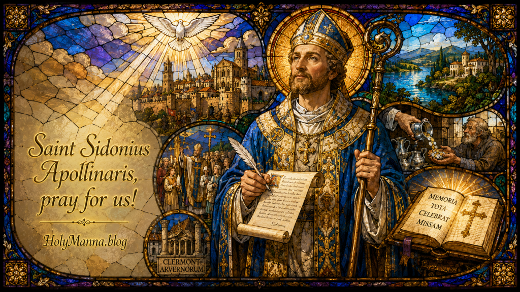 August 21st – Saint of the Day: Saint Sidonius Apollinaris, Husband, Aristocrat, Poet, Imperial Statesman &&nbsp;Bishop