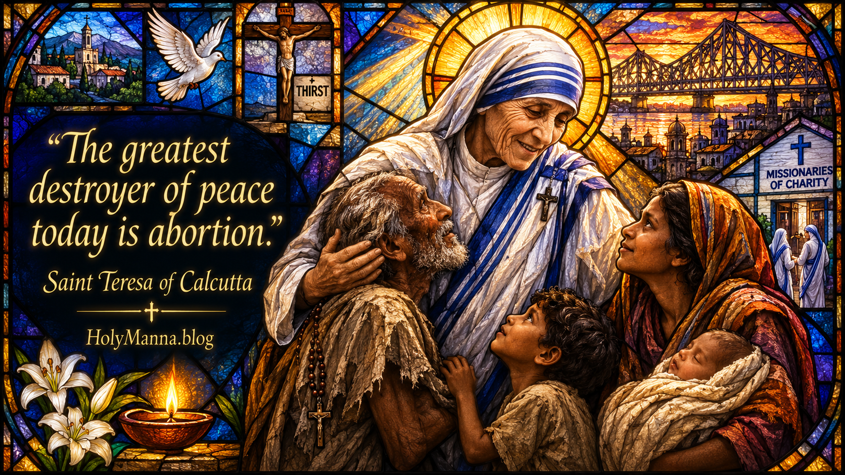 September 5th – Saint of the Day: Saint Teresa of Calcutta, Virgin, Religious Sister, Schoolteacher, Foundress & Superior General of the Missionaries of&nbsp;Charity