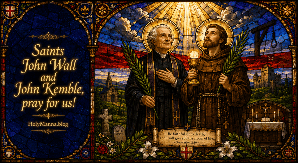 August 22nd – Saint of the Day: Saints John Wall and John Kemble, Priests &&nbsp;Martyrs