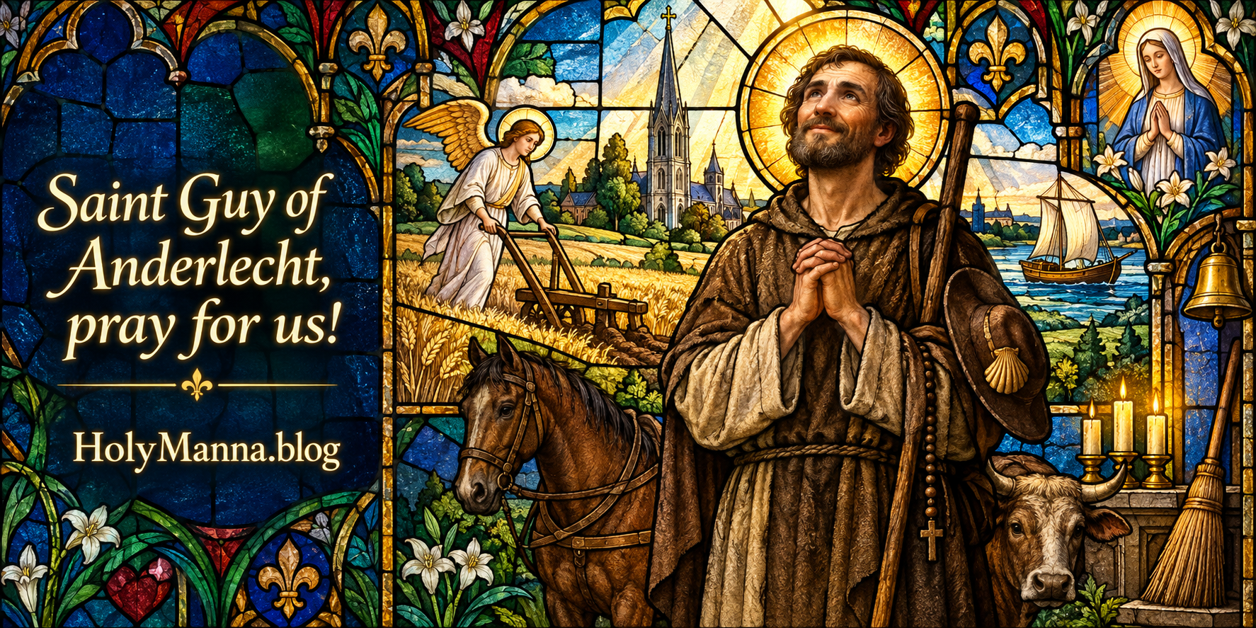 September 12th – Saint of the Day: Saint Guy of Anderlecht, Farm Laborer, Sacristan & Pilgrim