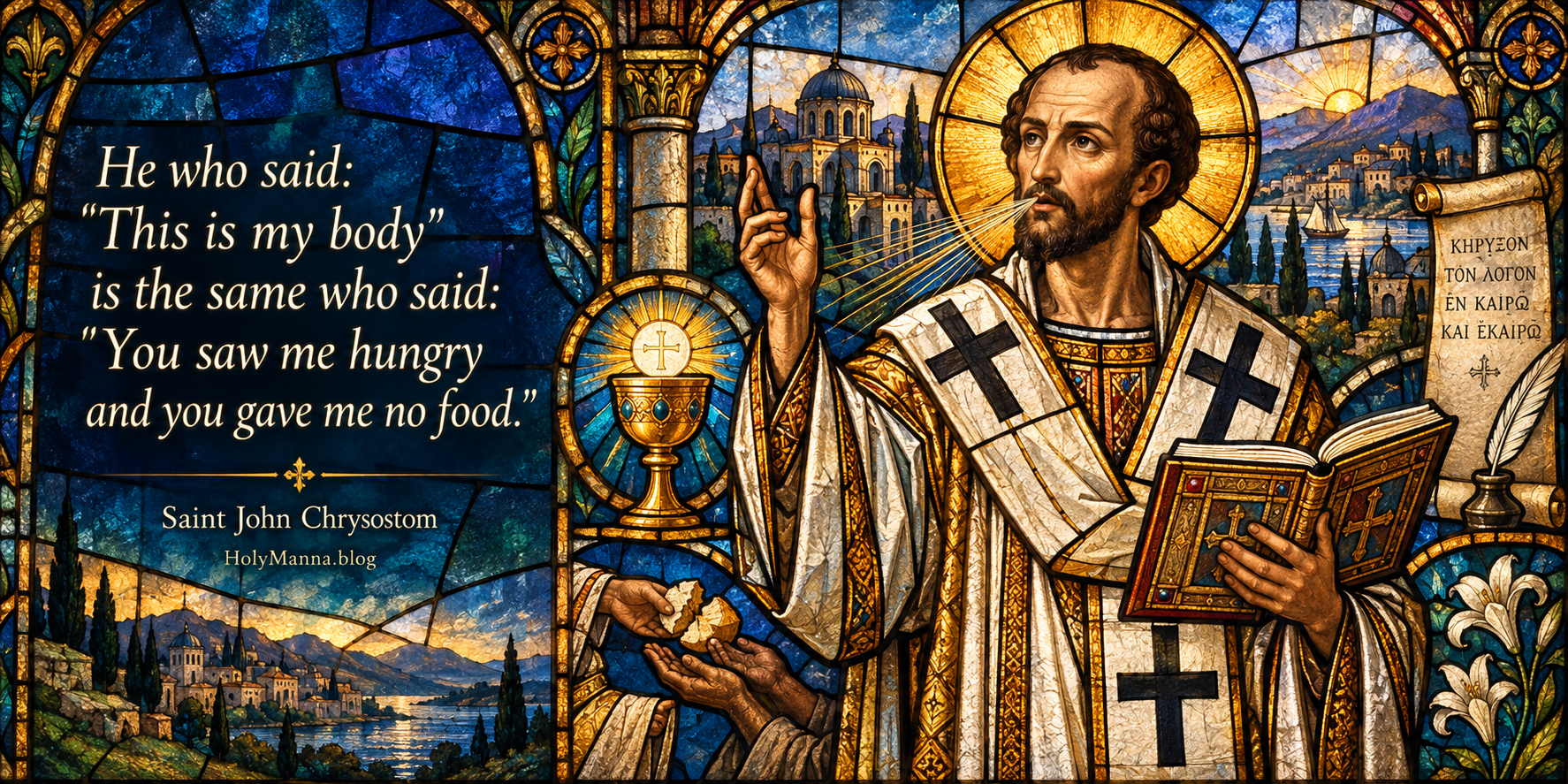 September 13th – Saint of the Day: Saint John Chrysostom, Monk, Bishop & Doctor of the Church