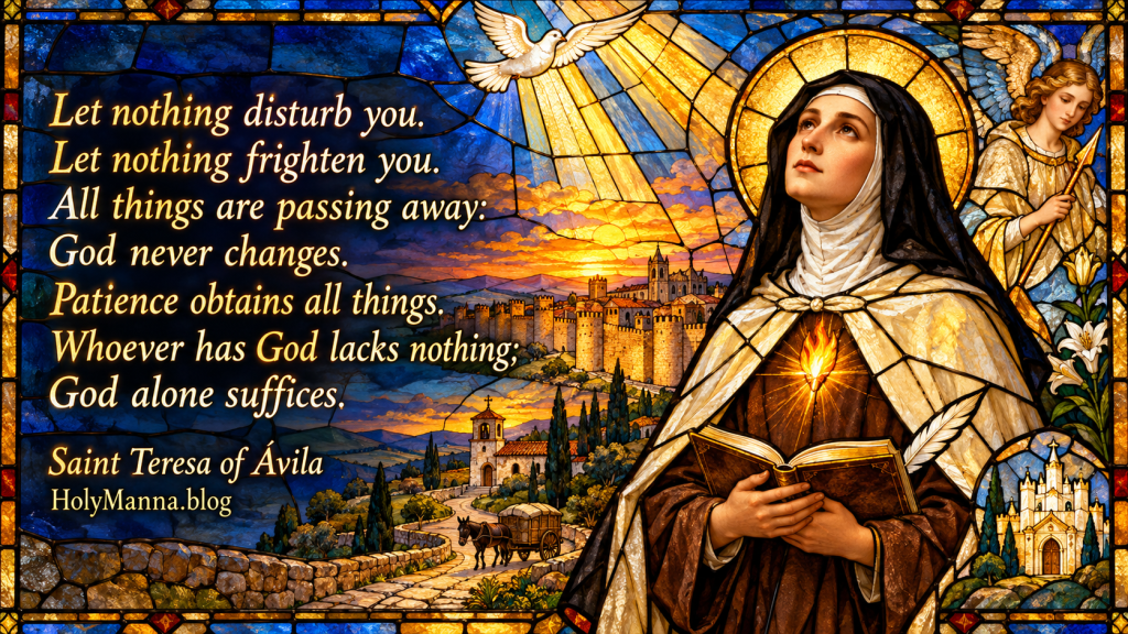 October 15th – Saint of the Day: Saint Teresa of Jesus (Teresa of Ávila), Virgin, Carmelite Nun, Foundress & Doctor of the&nbsp;Church