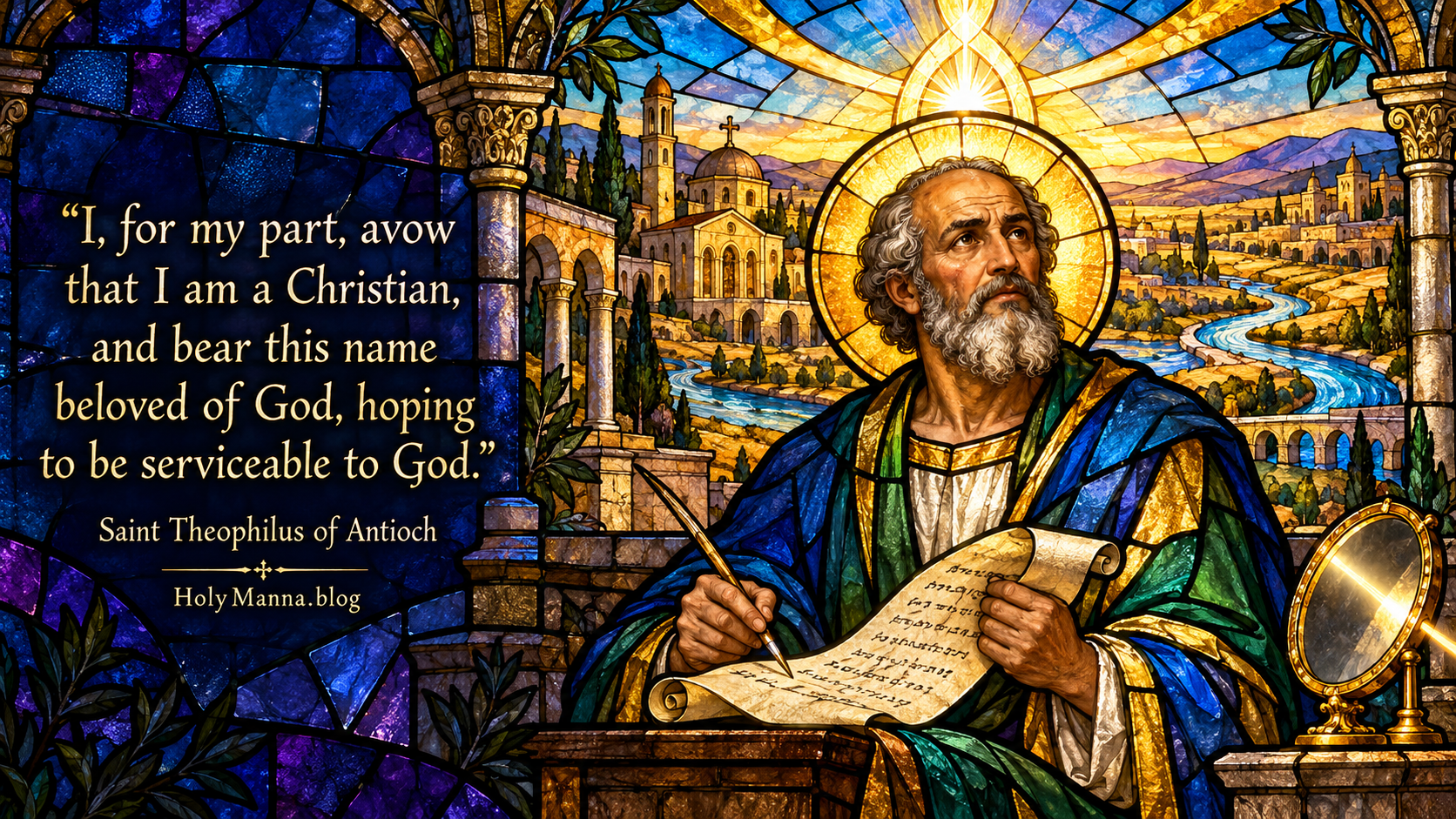 October 13th – Saint of the Day: Saint Theophilus of Antioch, Philosopher & Bishop
