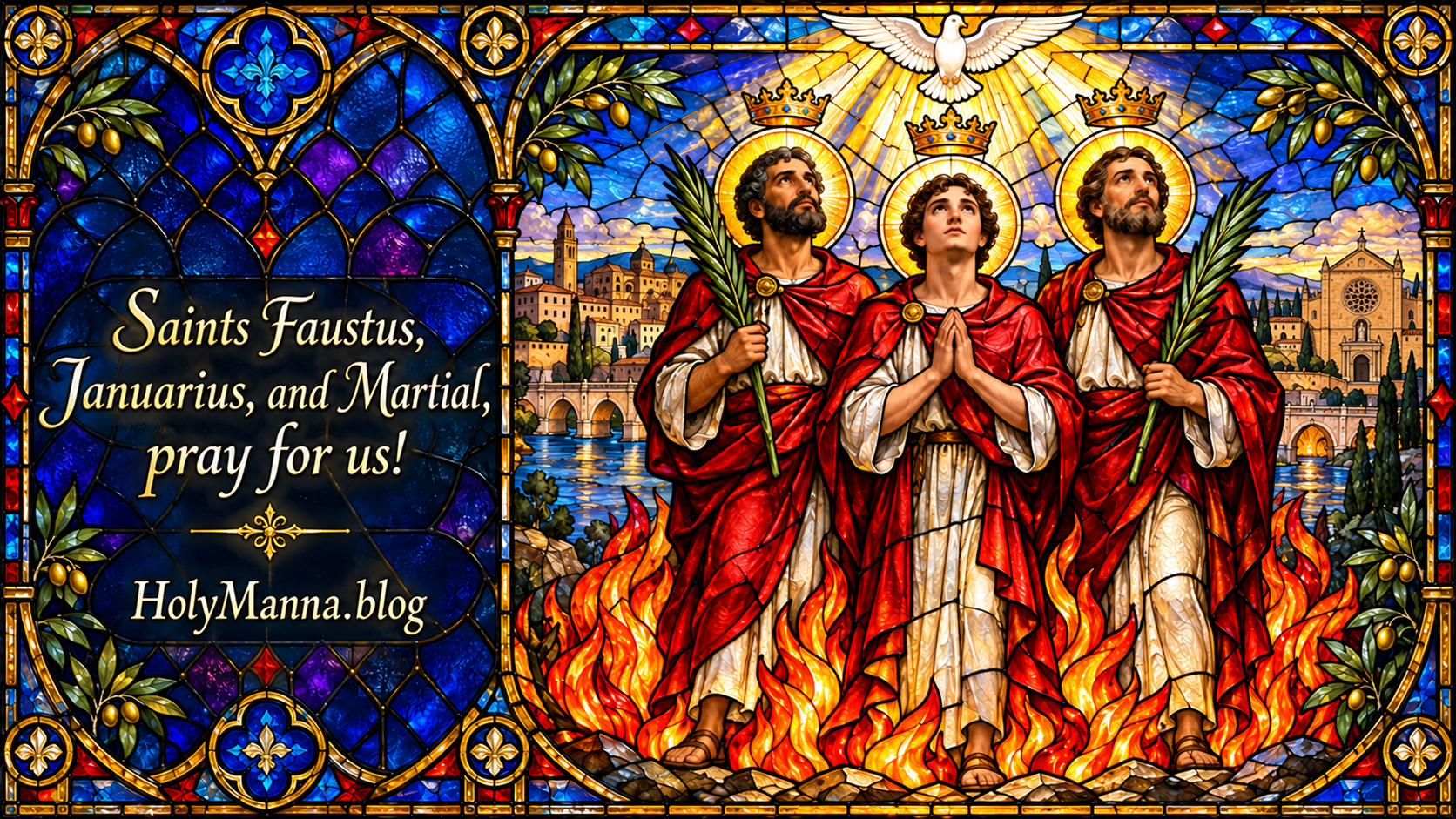 October 13th – Saint of the Day: Saints Faustus, Januarius, and Martial, Martyrs