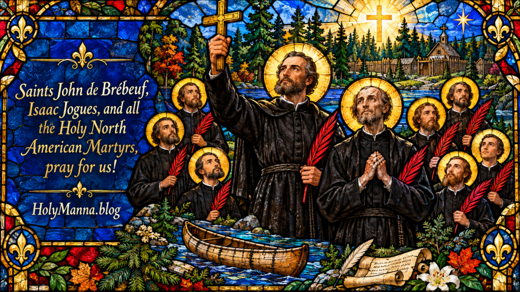 October 19th – Saint of the Day: Saints John de Brébeuf, Isaac Jogues & Companions, Jesuit Missionaries &&nbsp;Martyrs